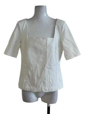 Off White Plain Top