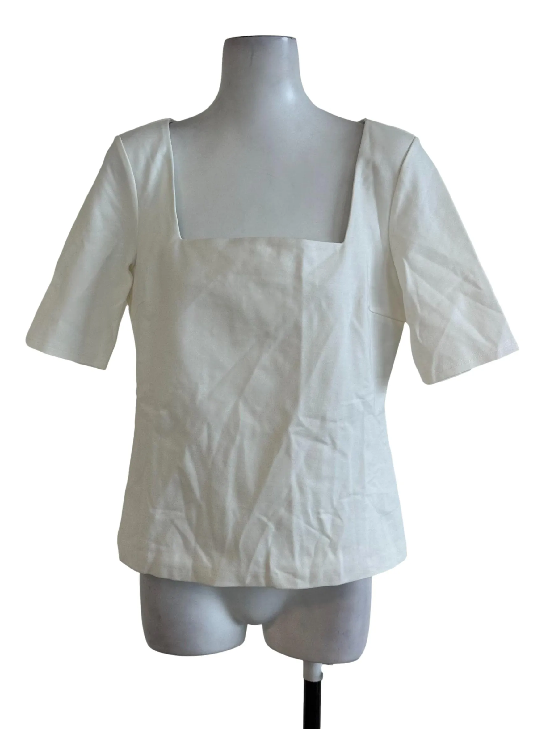 Off White Plain Top
