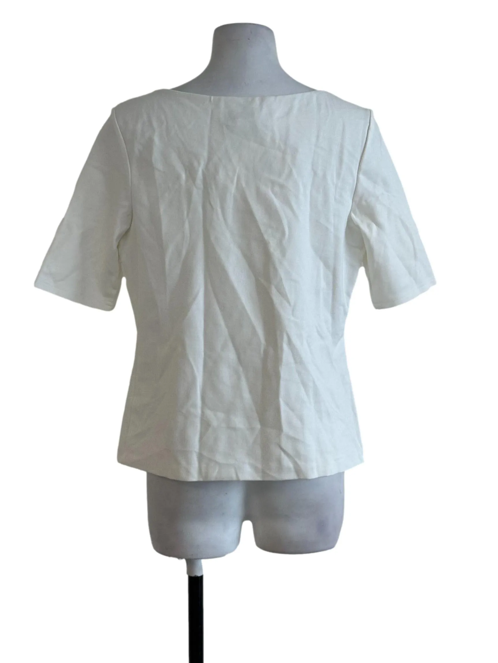 Off White Plain Top