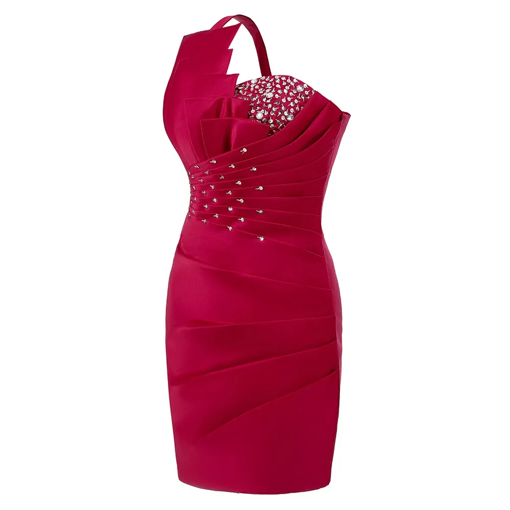 One Shoulder Mini Cocktail Dresses