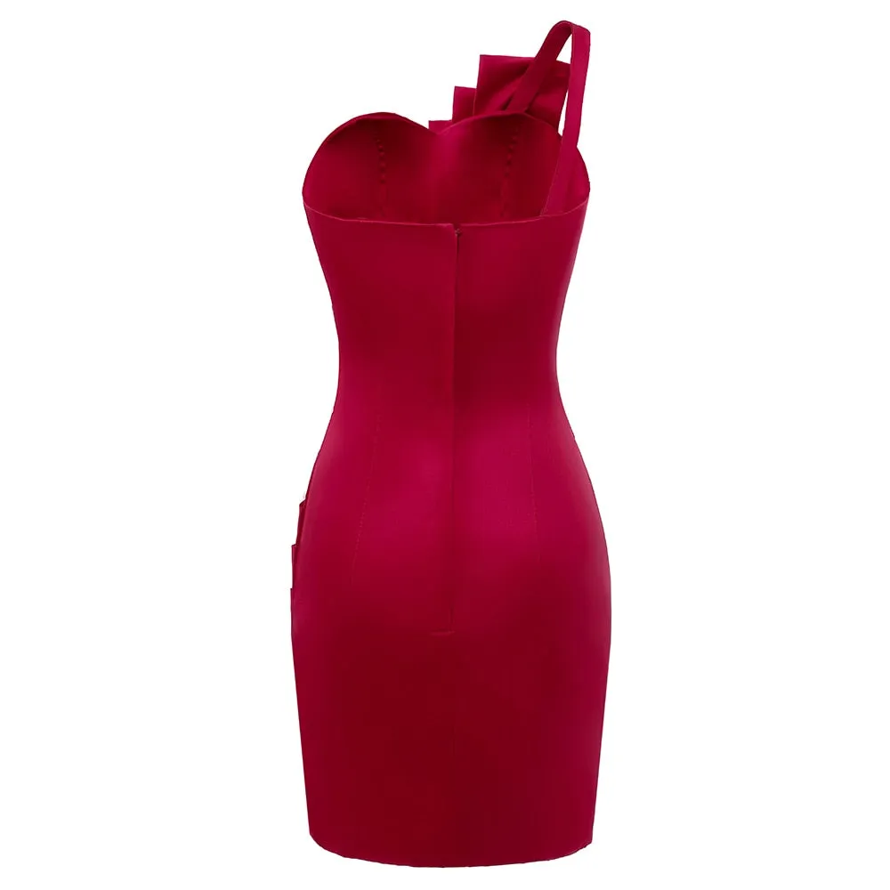 One Shoulder Mini Cocktail Dresses