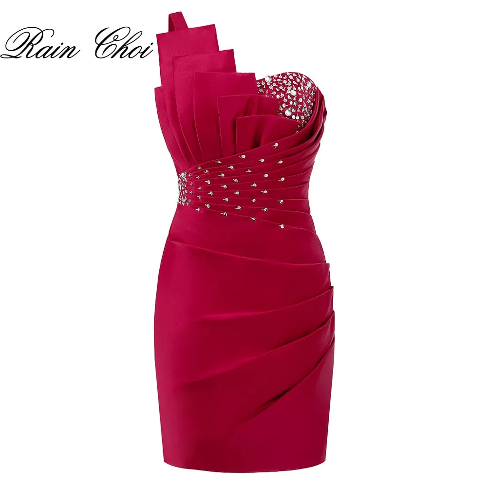 One Shoulder Mini Cocktail Dresses