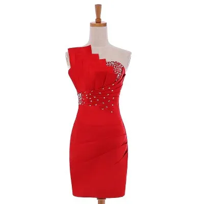 One Shoulder Mini Cocktail Dresses