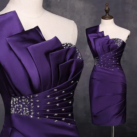 One Shoulder Mini Cocktail Dresses