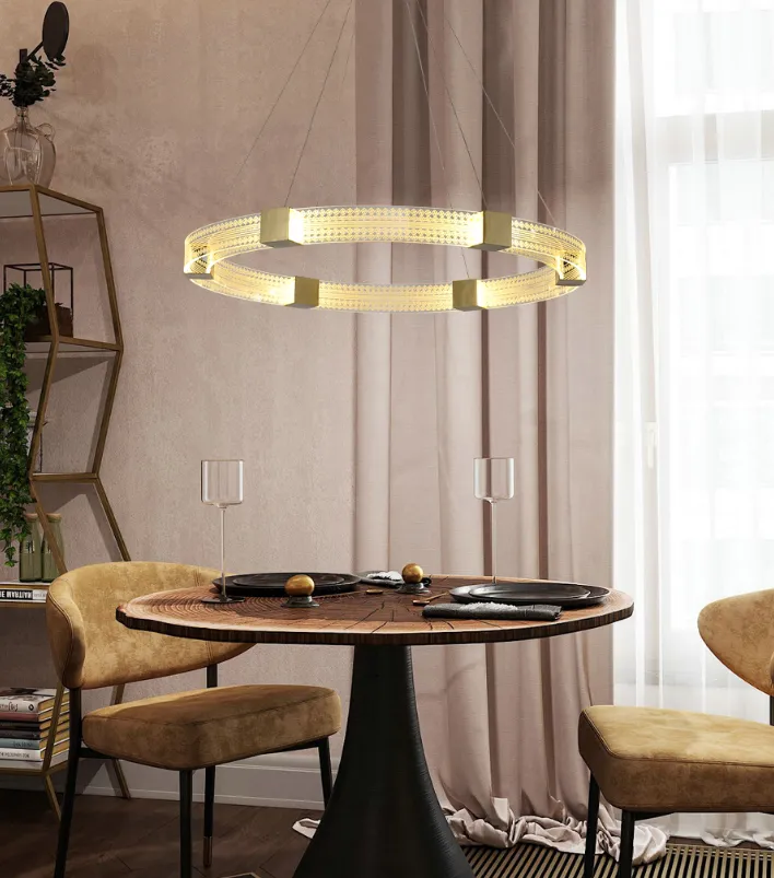Parallel Circle LED Chandelier Light