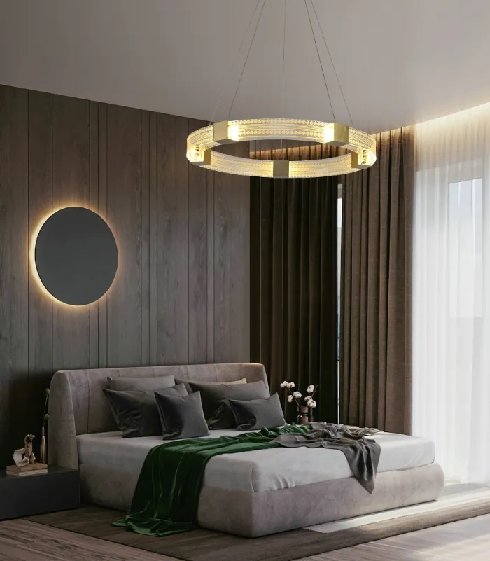 Parallel Circle LED Chandelier Light