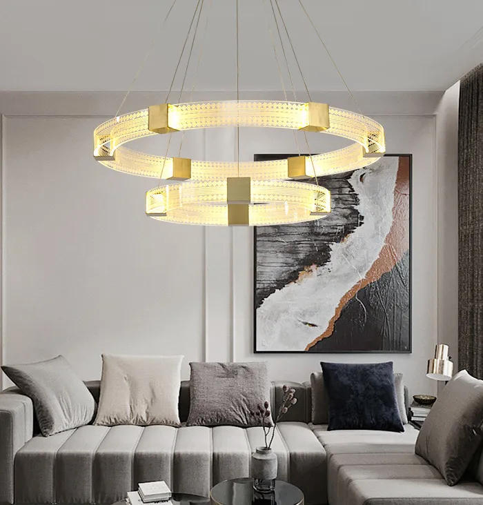Parallel Circle LED Chandelier Light