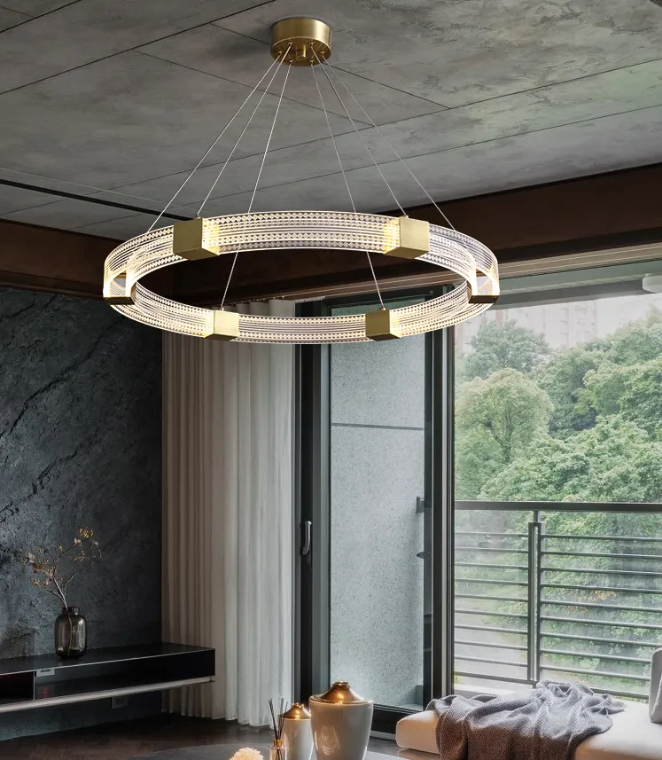 Parallel Circle LED Chandelier Light