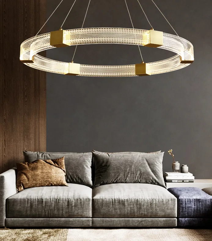 Parallel Circle LED Chandelier Light