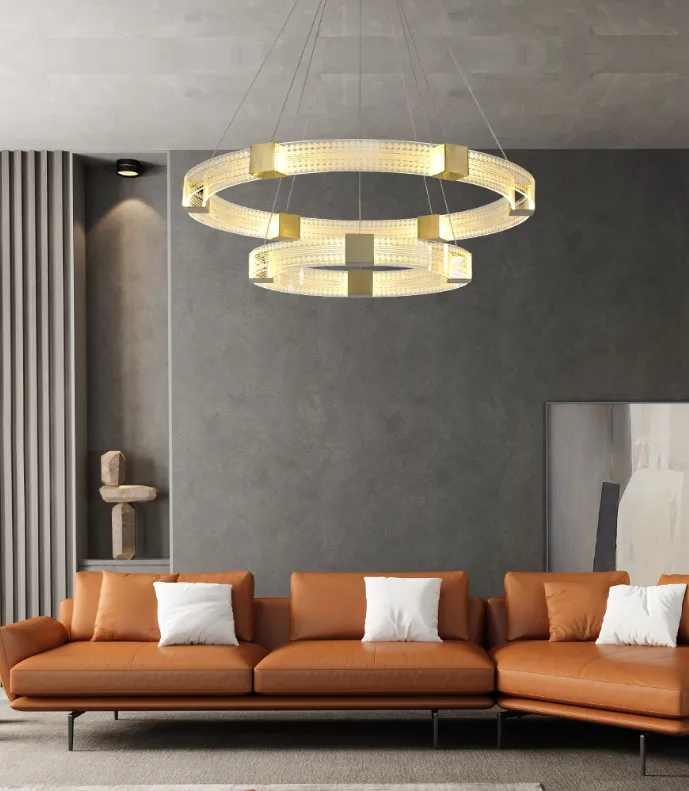 Parallel Circle LED Chandelier Light
