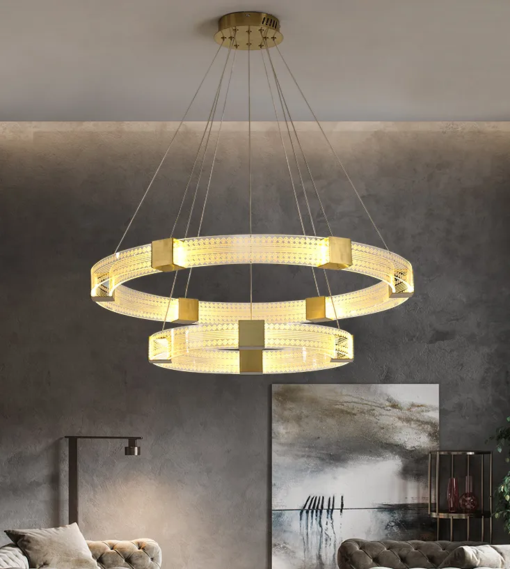 Parallel Circle LED Chandelier Light
