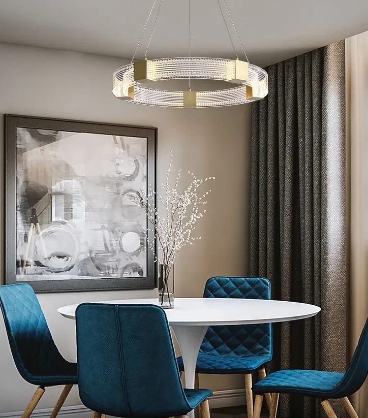 Parallel Circle LED Chandelier Light