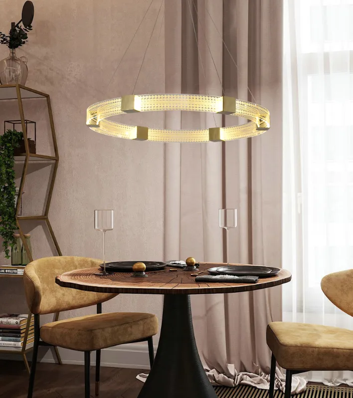 Parallel Circle LED Chandelier Light