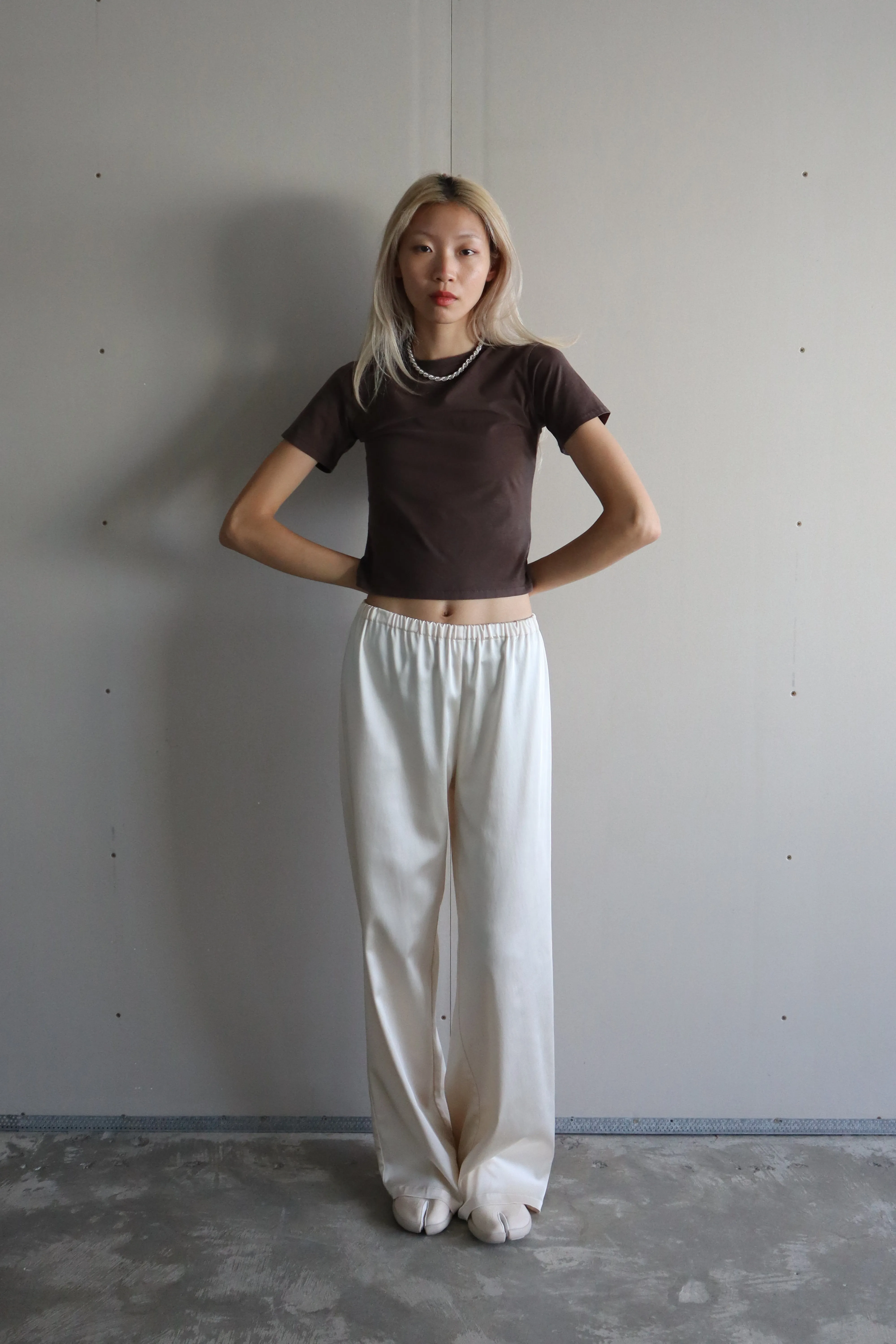 Pecchenino Satin Poolside Pant - RM Exclusive - Off-white (PO)