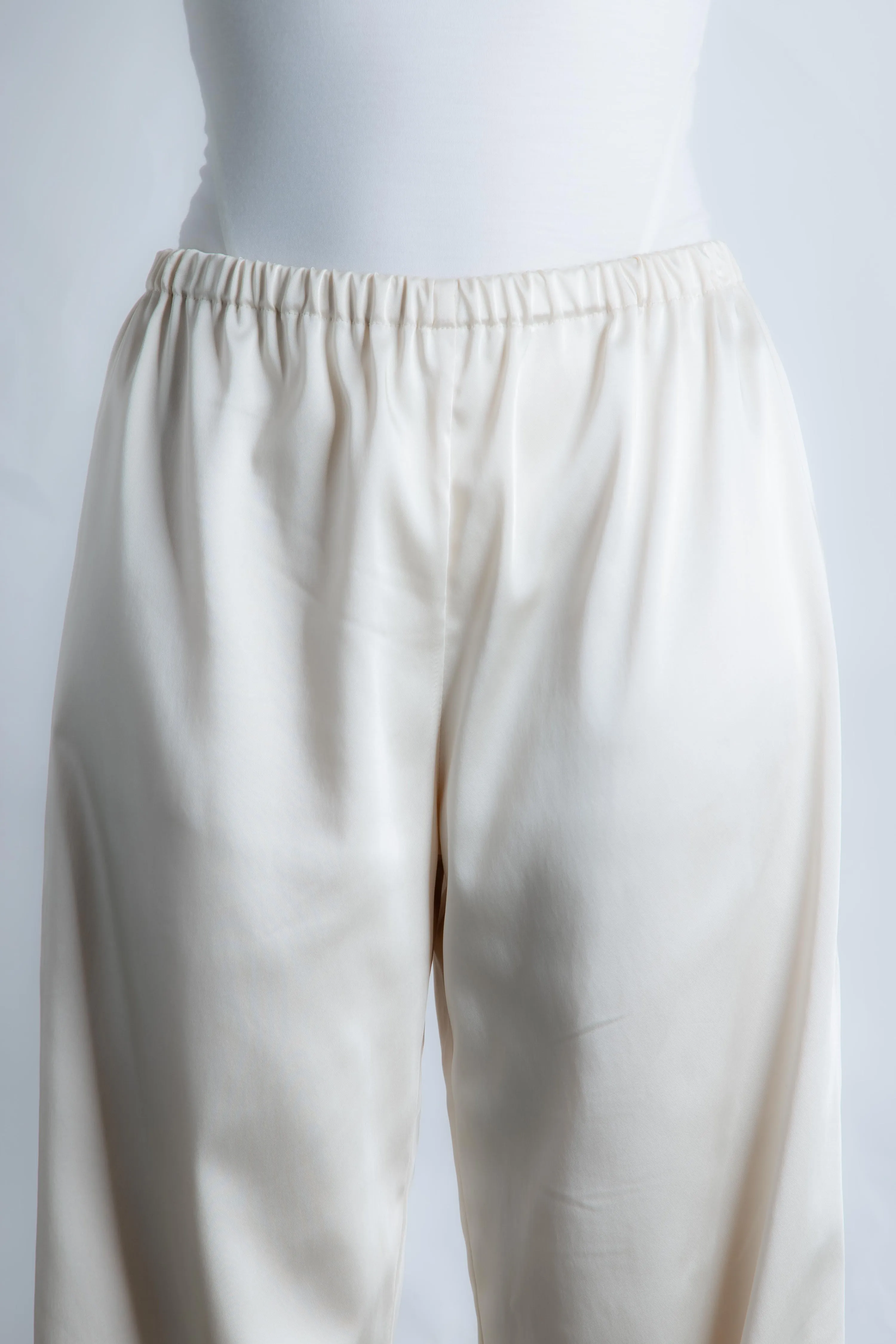 Pecchenino Satin Poolside Pant - RM Exclusive - Off-white (PO)