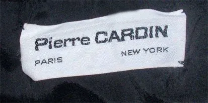 PIERRE CARDIN 1960s Black Rayon Cocktail Dress