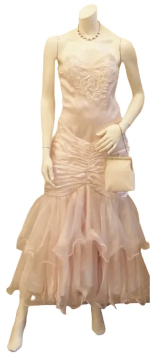 PINK MARTINIS FROU FROU VINTAGE EVENING DRESS