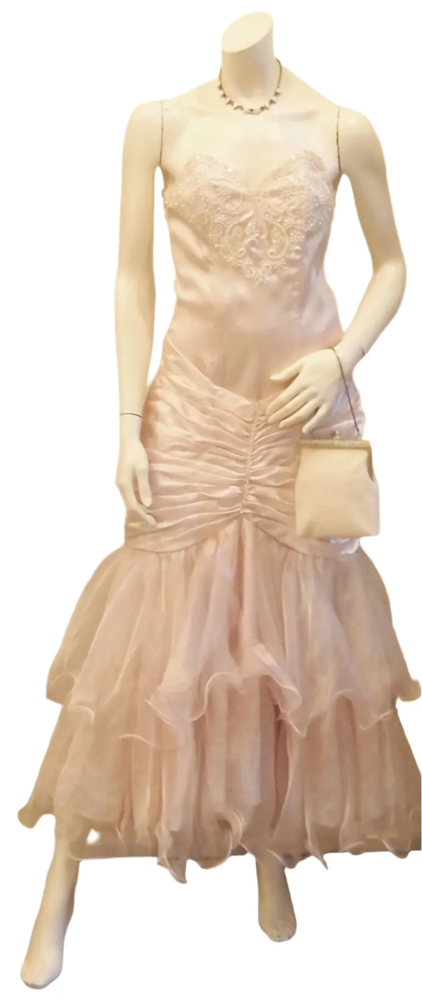 PINK MARTINIS FROU FROU VINTAGE EVENING DRESS