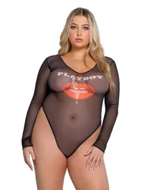 Playboy Cover Girl Teddy November 2013 - Black/Multi -