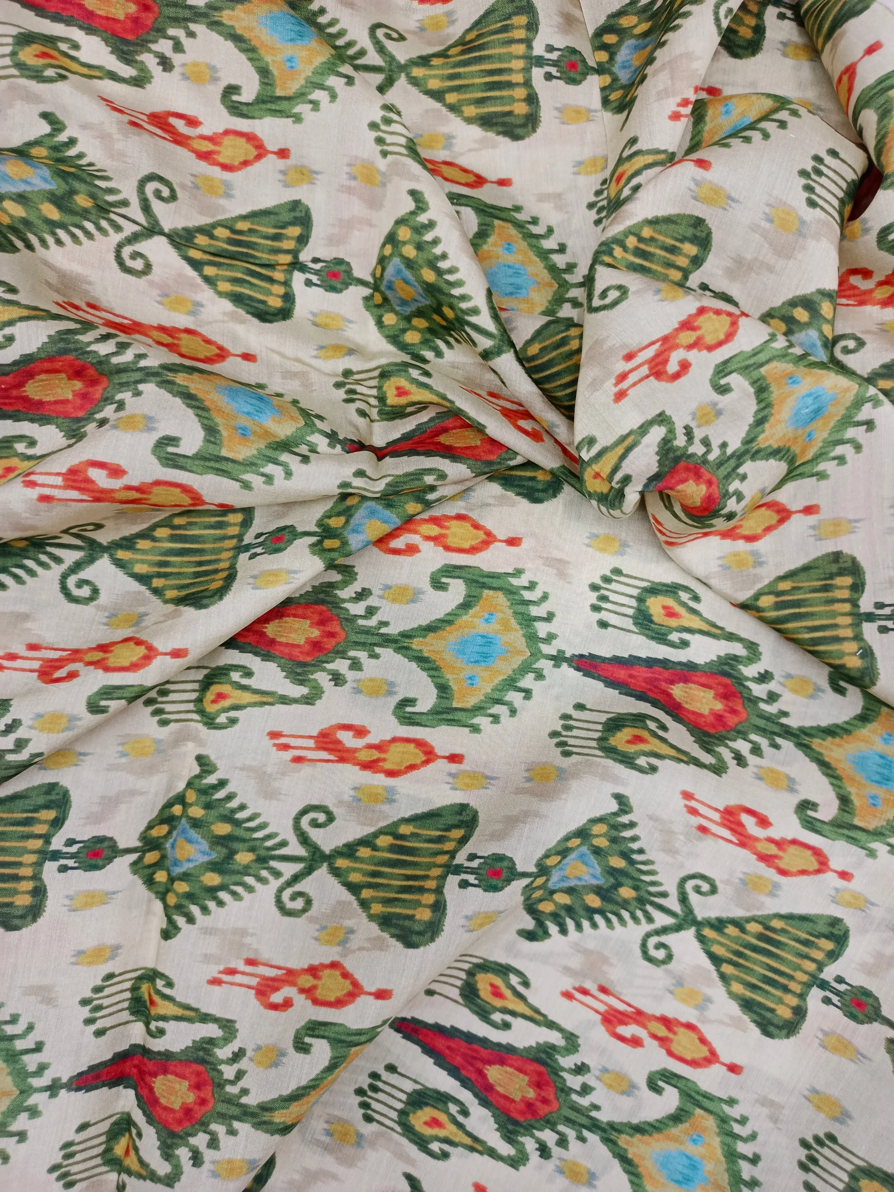 Pure Modal Soft Muslin Digital Printed Fabrics