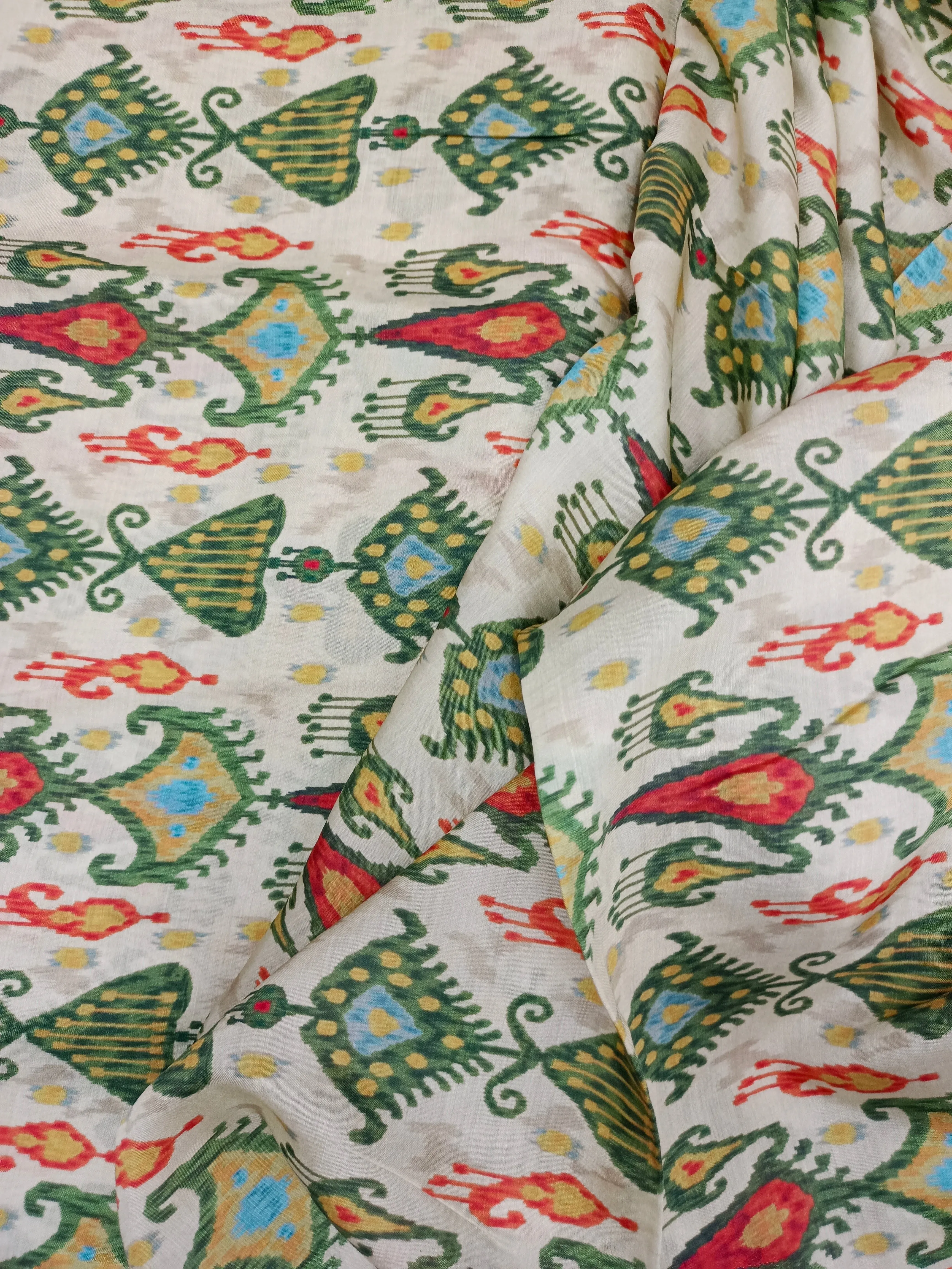 Pure Modal Soft Muslin Digital Printed Fabrics