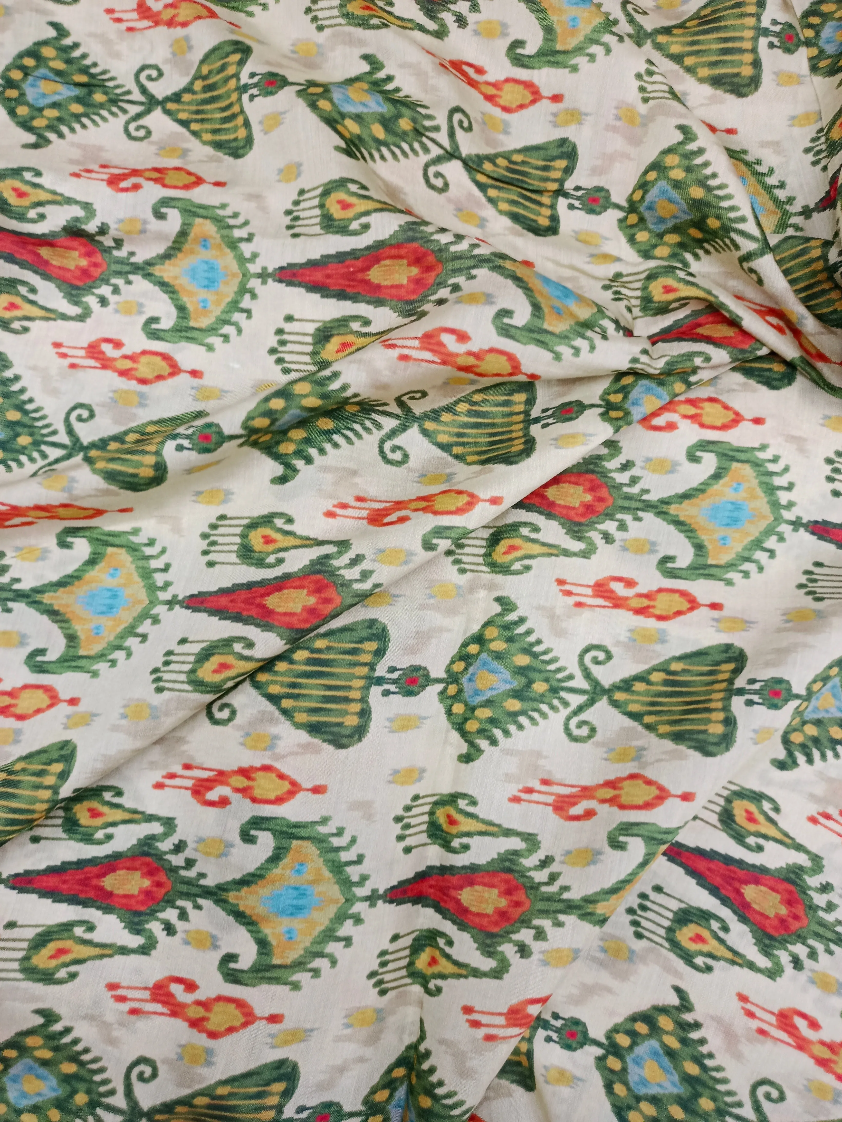 Pure Modal Soft Muslin Digital Printed Fabrics