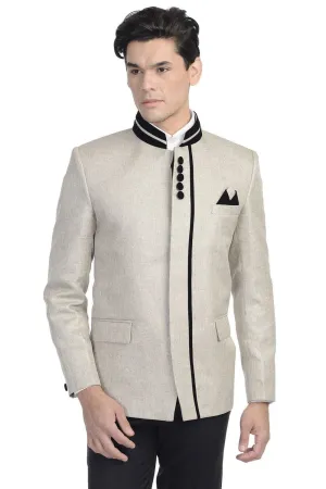 Rayon Beige Bandhgala