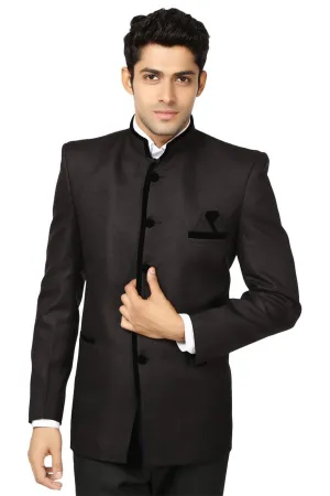 Rayon Black Bandhgala