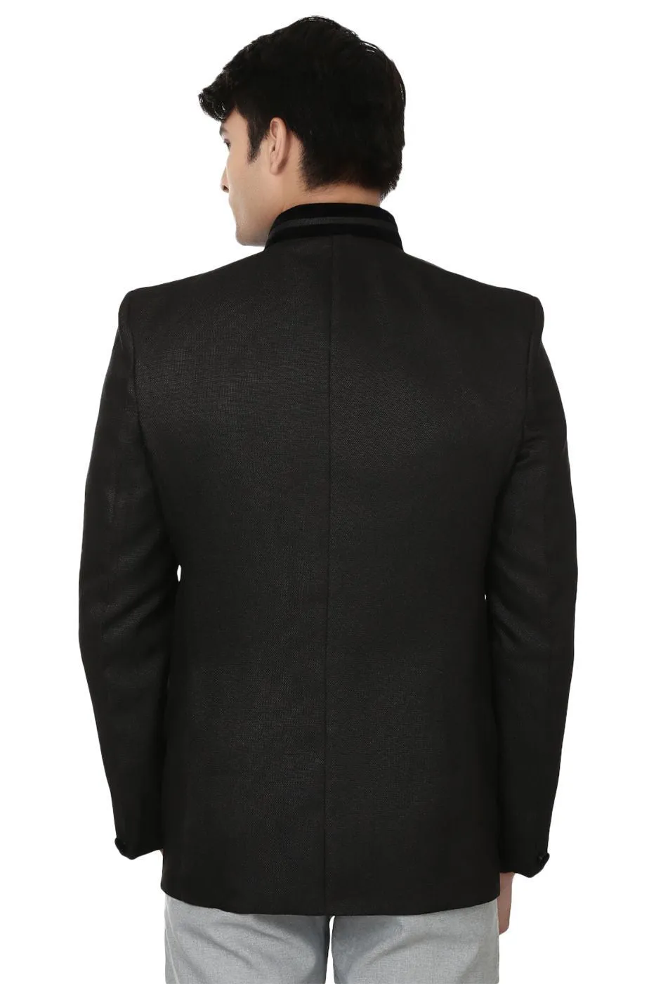Rayon  Black Bandhgala