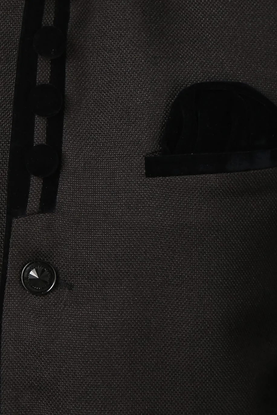 Rayon Black Bandhgala