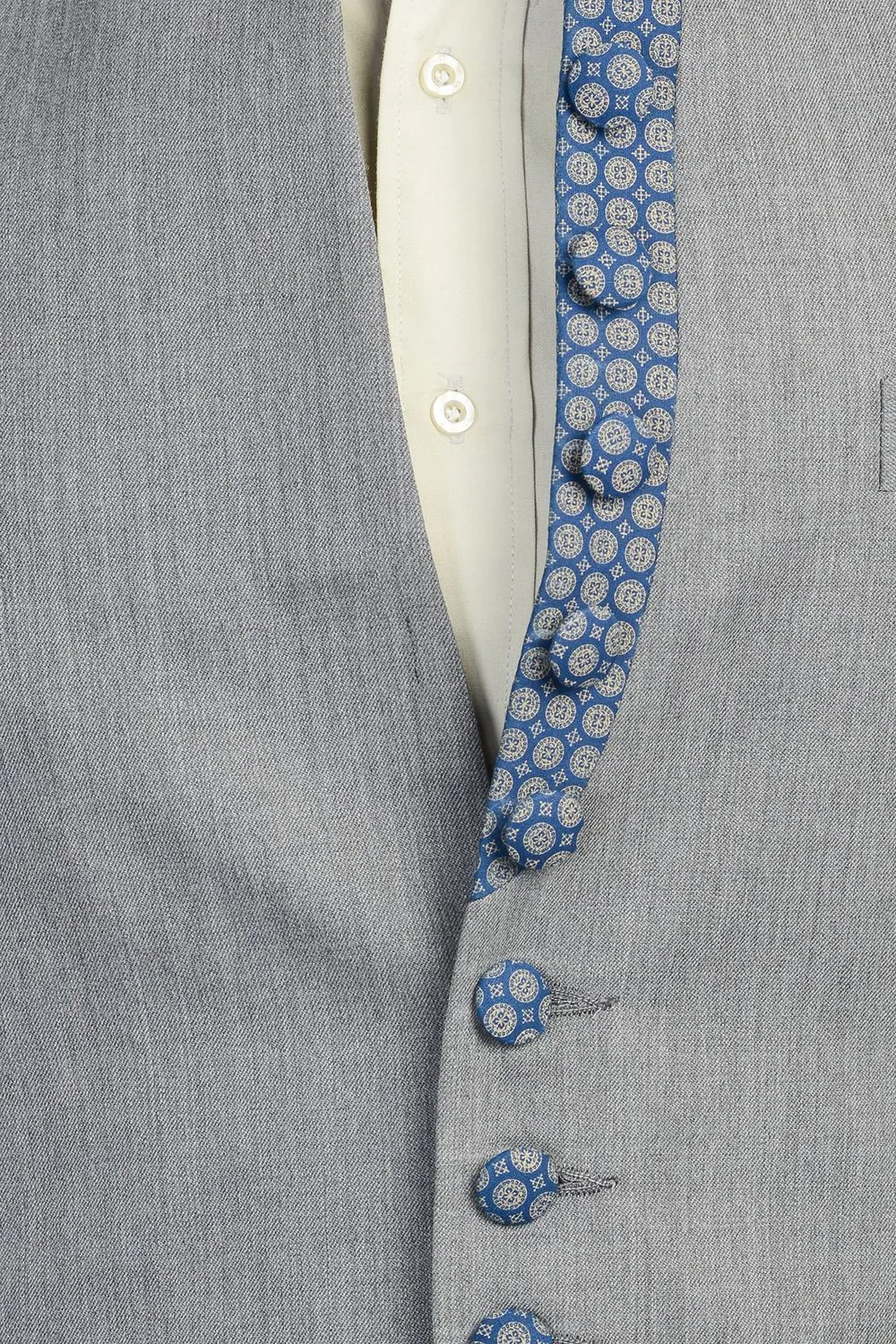 Rayon Cotton Silver Bandhgala