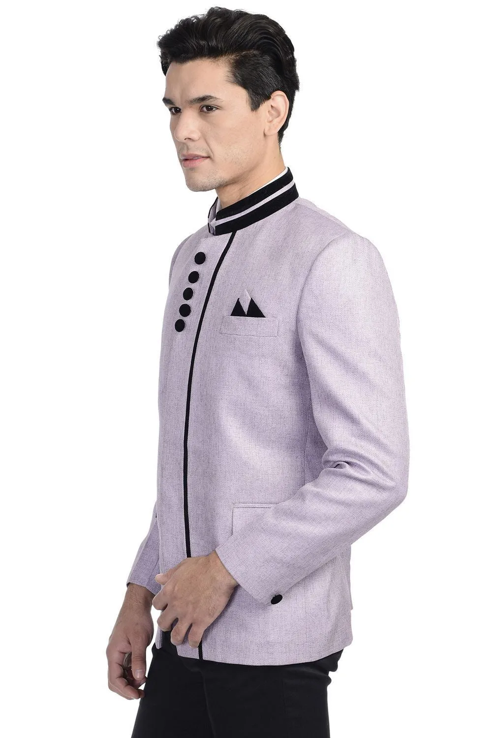 Rayon Purple Bandhgala