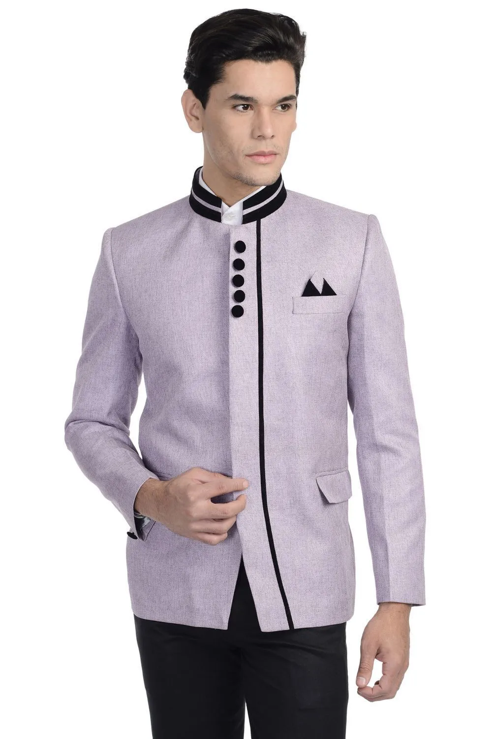 Rayon Purple Bandhgala