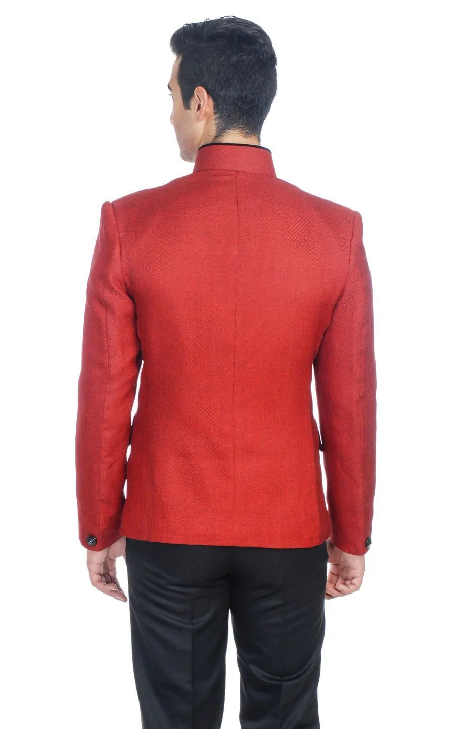 Rayon Red Bandhgala