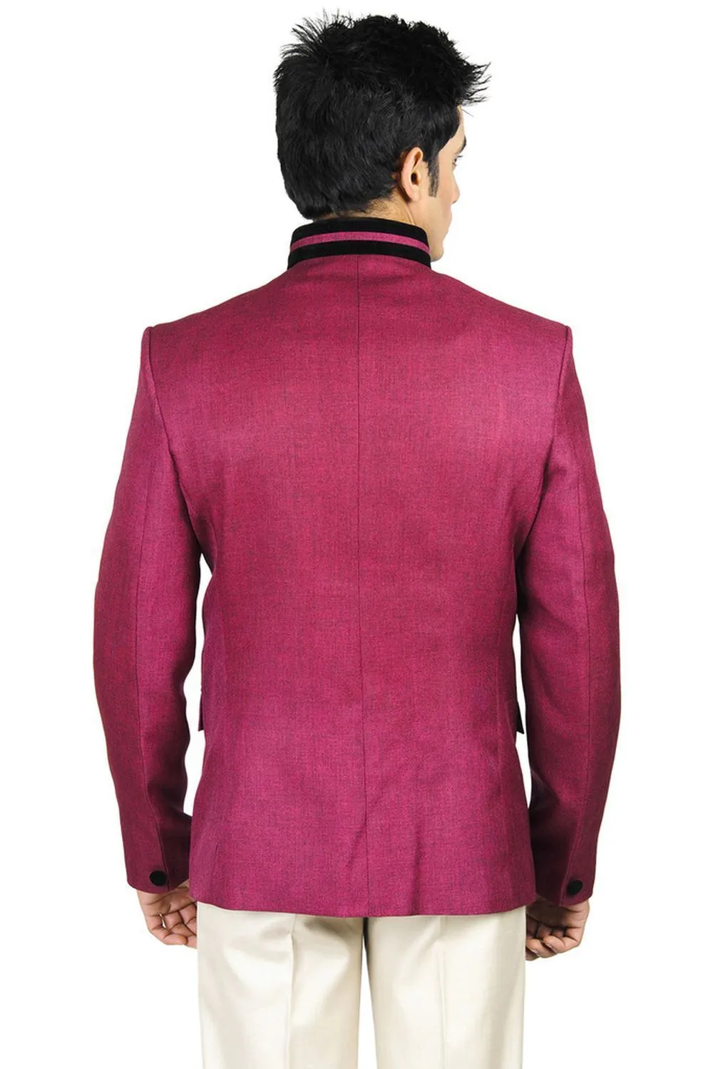 Rayon Red Bandhgala