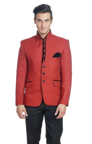 Rayon Red Bandhgala