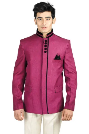 Rayon Red Bandhgala
