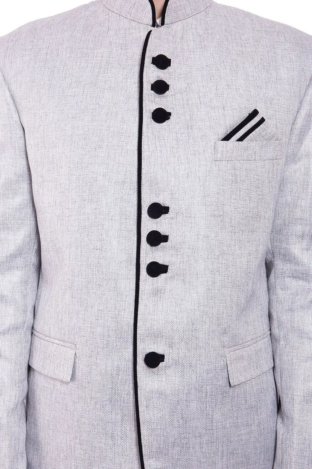 Rayon Silver Bandhgala
