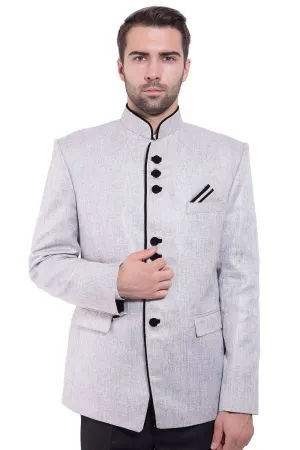 Rayon Silver Bandhgala