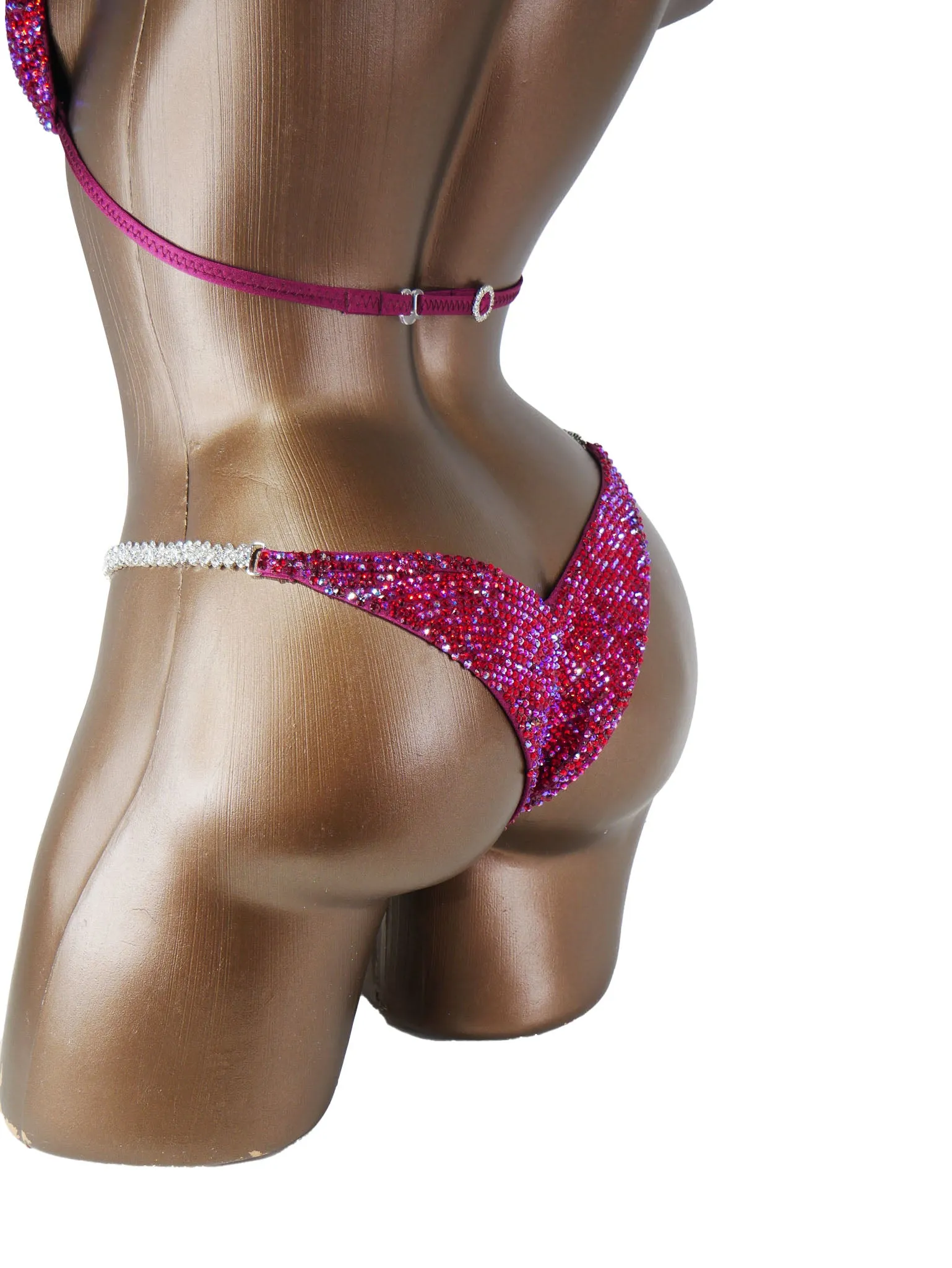 Ready Made Deep Red Blend Bikini Suit