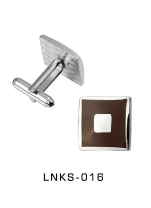 Red Square Bezel Cufflinks