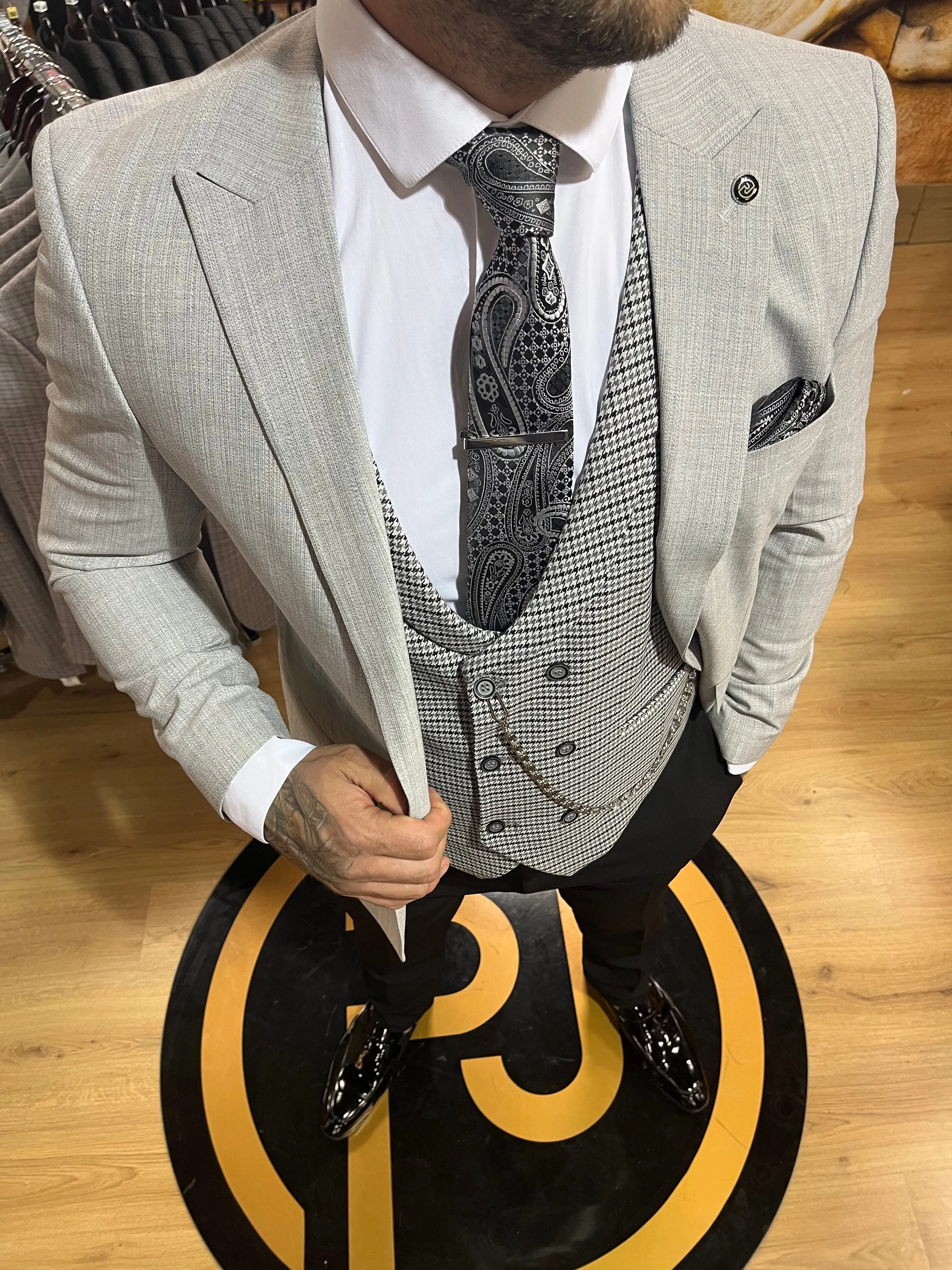 Reeves - Grey 3 Piece Suit