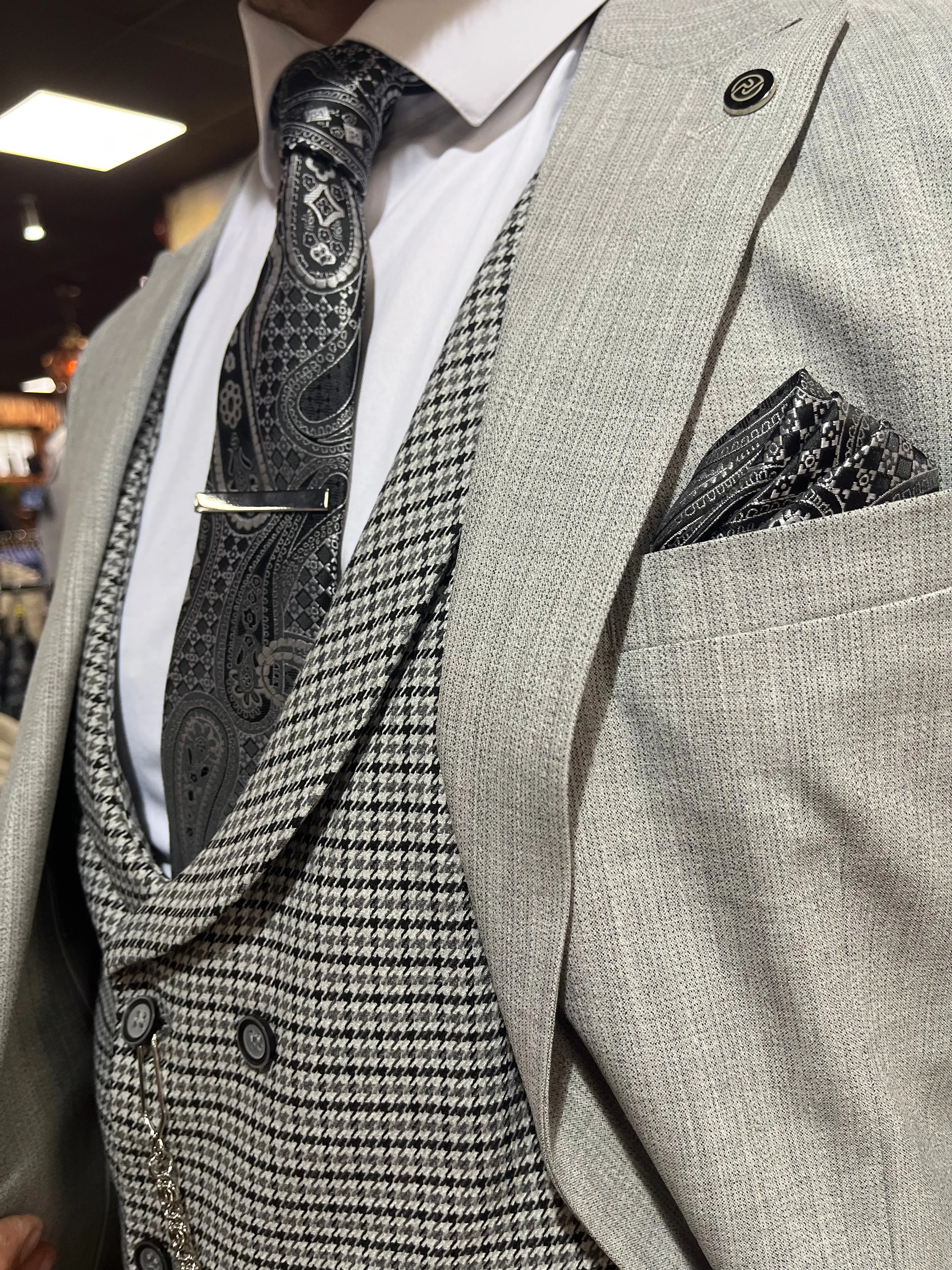 Reeves - Grey 3 Piece Suit