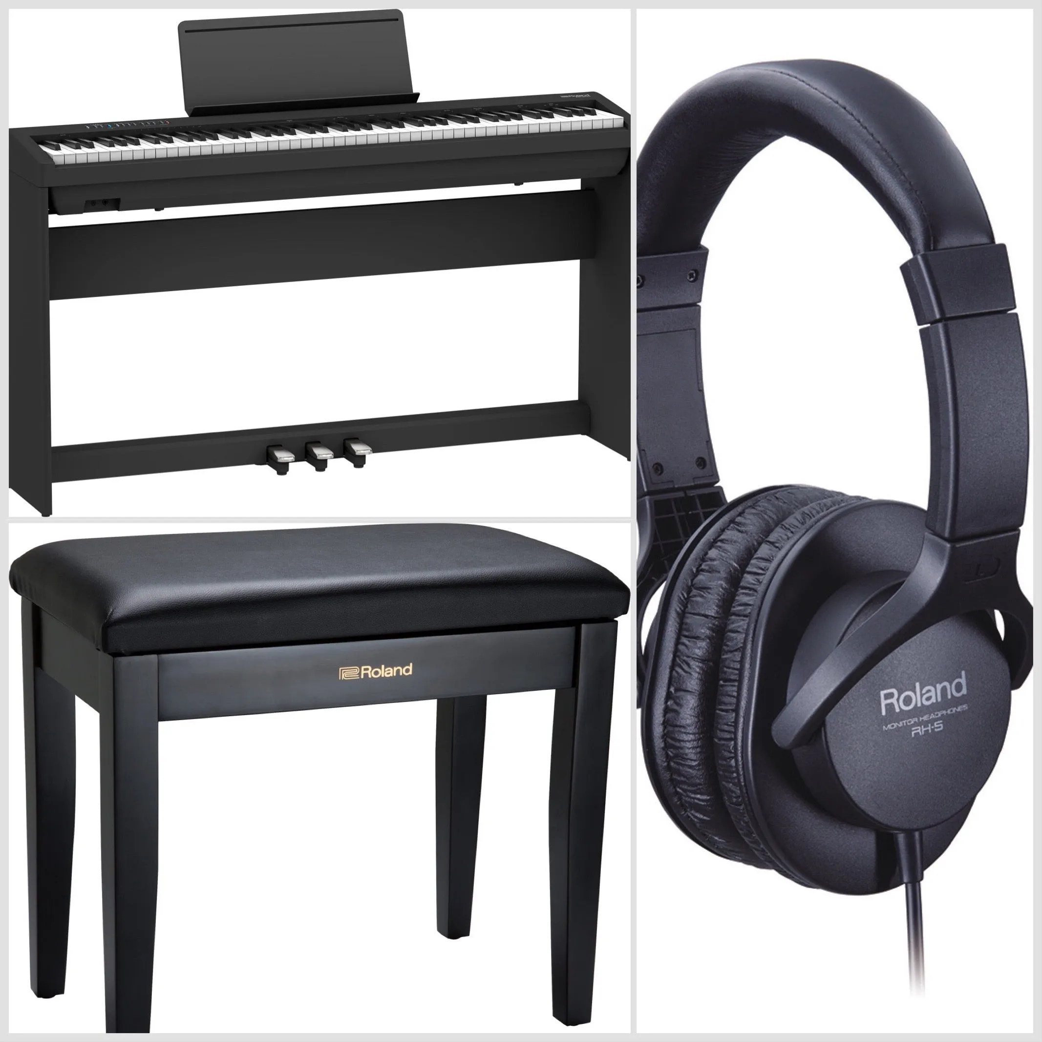 Roland FP-30X Portable Digital Piano Black Bundle