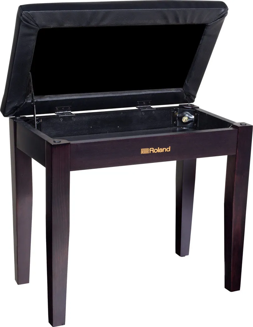Roland RPB-100RW Piano Bench with Storage in Dark Rosewood