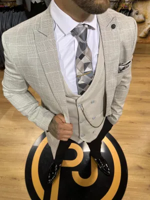 Rooney - Stone 3 Piece Suit