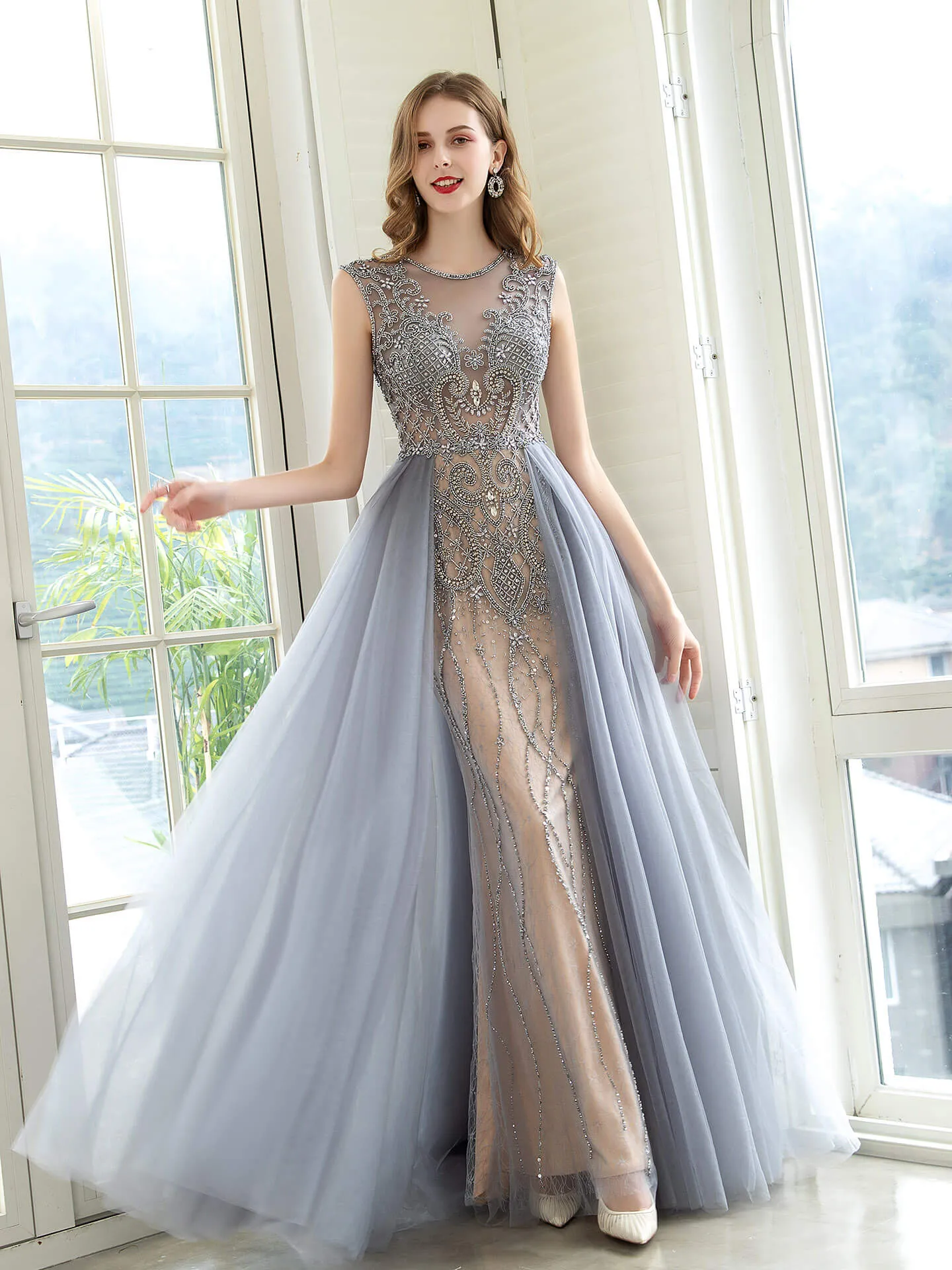 Roycebridal Roycebridal Mermaid / Trumpet Luxurious Glittering Fairy Sexy Formal Evening Dresses Prom Dresses Sleeveless
