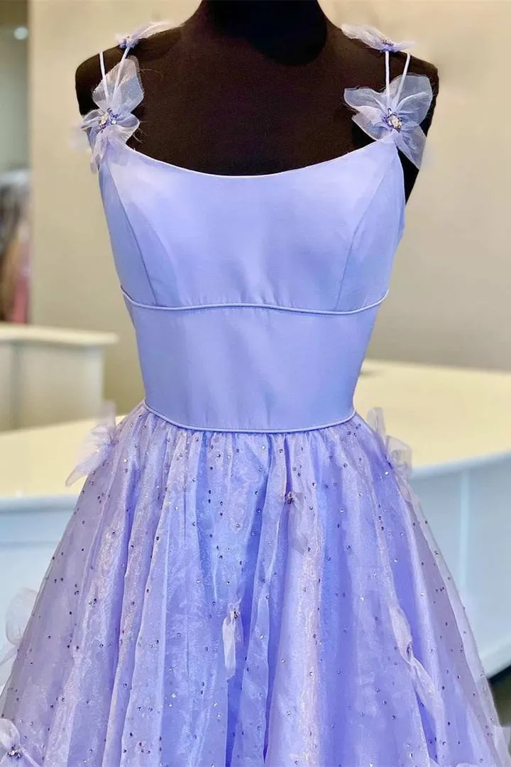Roycebridal Sarahi |A Line Spaghetti Straps Organza Prom Dress