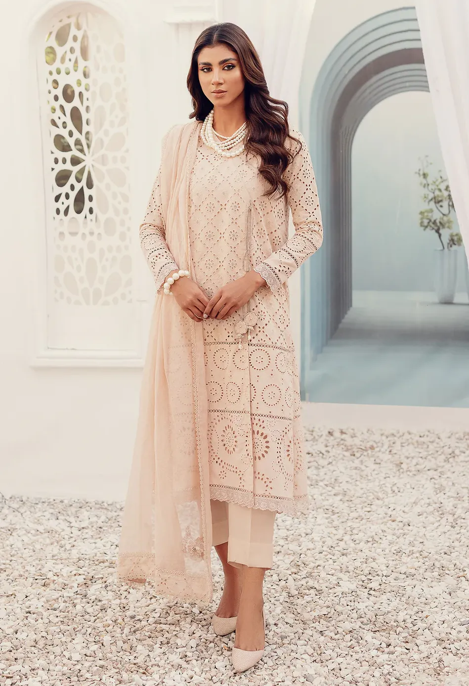 Sabeen Abbas Luxury Lawn Embroidered Chiken Kari Collection ELLIE