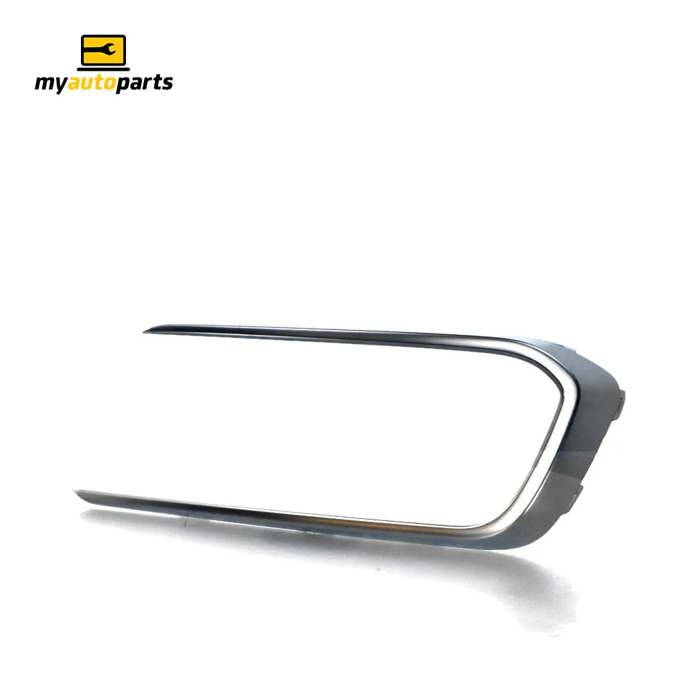 Satin Chrome Front Bar Grille Mould Driver Side Genuine Suits Hyundai Santa Fe DM 2015 to 2018